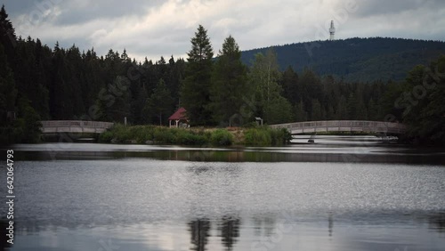 Abend am Fichtelsee, Fichtelberg, Fichtelgebirge, Bayern, Deutschland