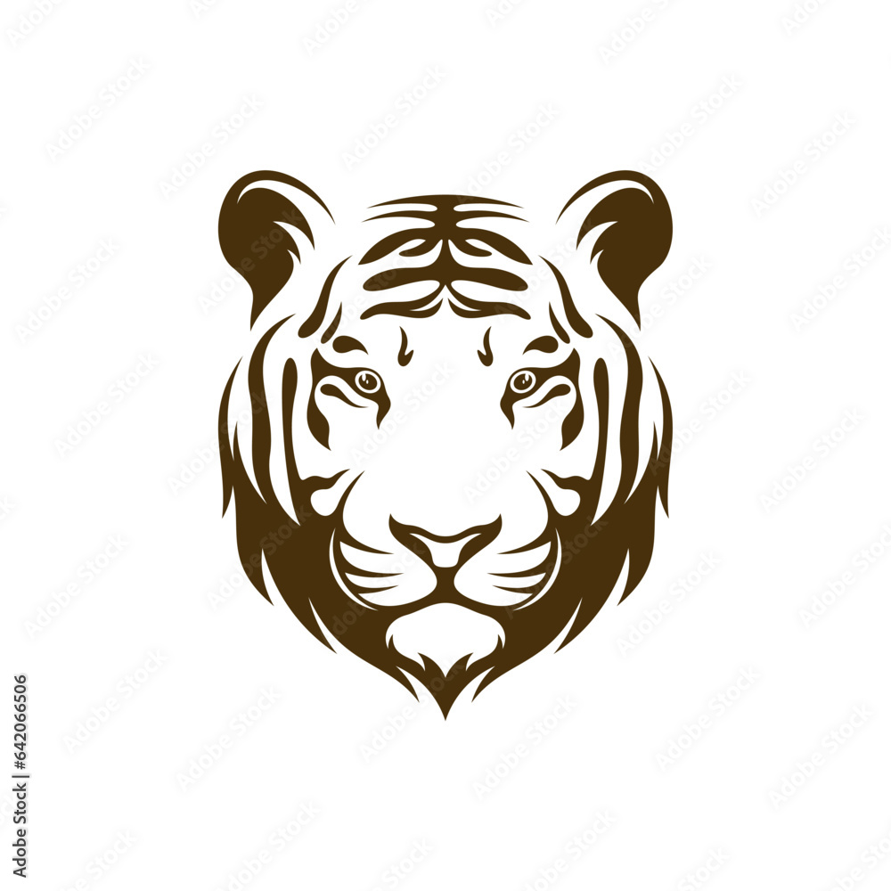 Head Tiger vector illustration design. Head Tiger logo design Template. Head Tiger vector illustration design. Head Tiger logo design Template.