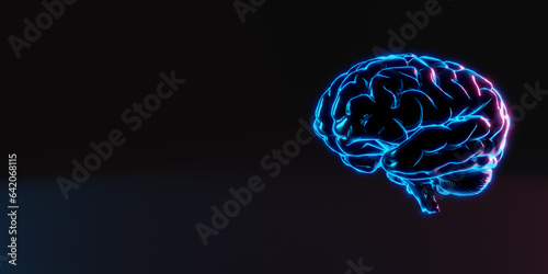 Konstfotografi Abstract brain hologram