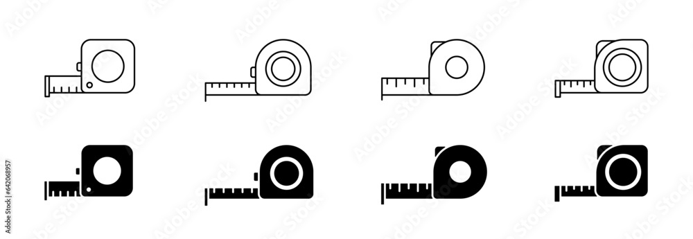 Tableau sur toile Measure tape vector icon