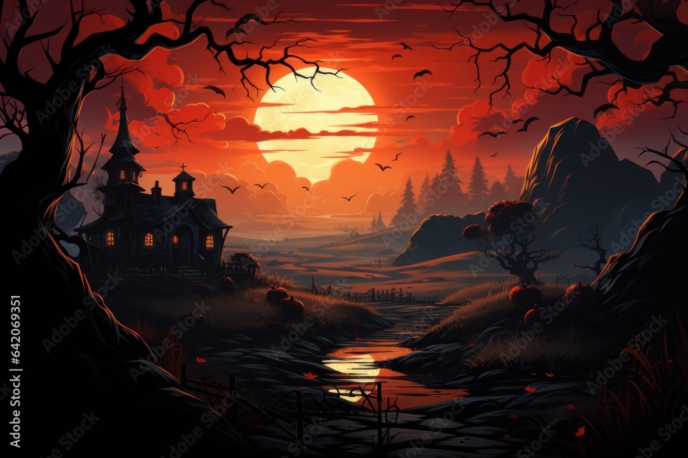 Halloween scene, halloween background with bats, moon view, Halloween night background, Halloween night scene, Halloween background with house, Halloween scene, halloween background with bats, moon view, Halloween night background, Halloween night scene, Halloween background with house,