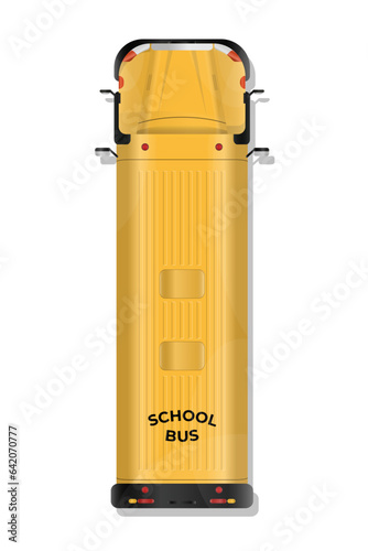 Vector illustration top view of realistic transport