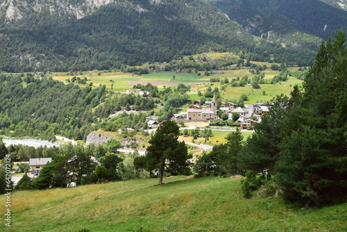 Sollières l'Endroit vu depuis le sentier des Balmes