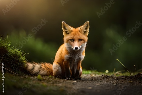red fox in the forest © hamad