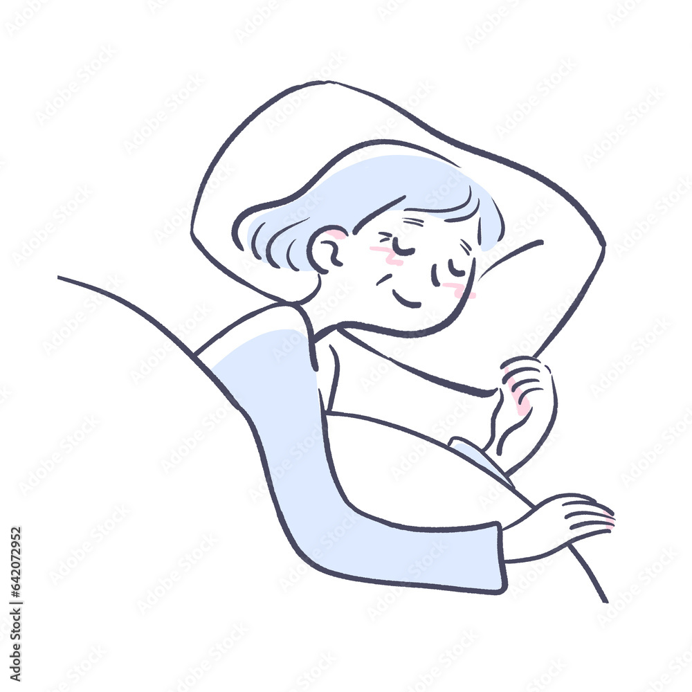 すやすやと眠るおばあちゃん