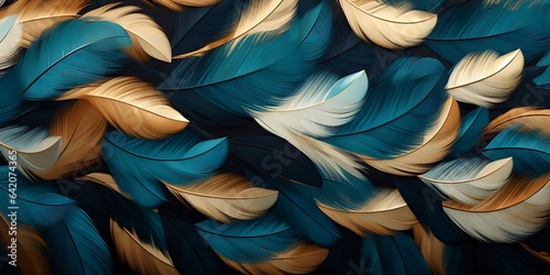 Peacock feathers - generative AI