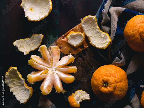 Overhead Mandrin Orange PHotograph photo