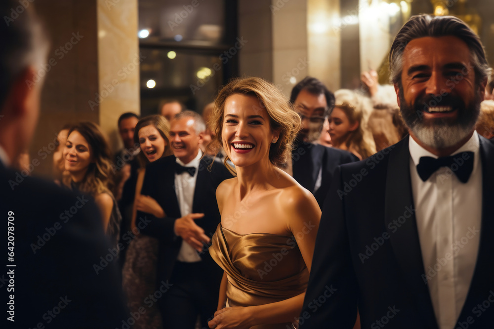 Obraz premium Event Euphoria: Celebrities All Smiles