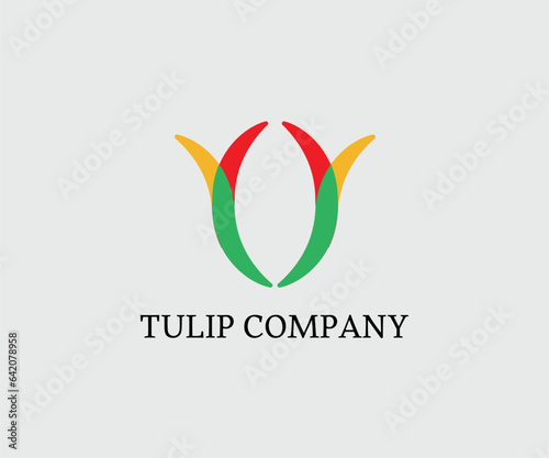 Tulips flower for company logo