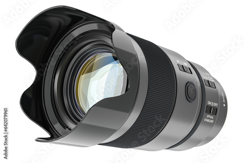 Cuadro en lienzo Telephoto zoom lens, photography camera lens