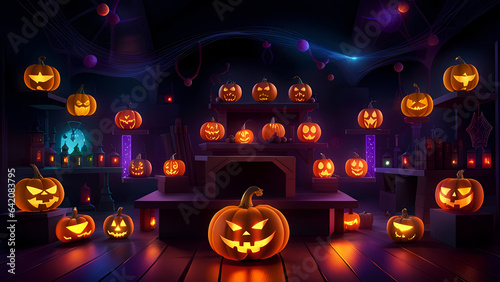 Fun Halloween theme high quality background for presentation banners.