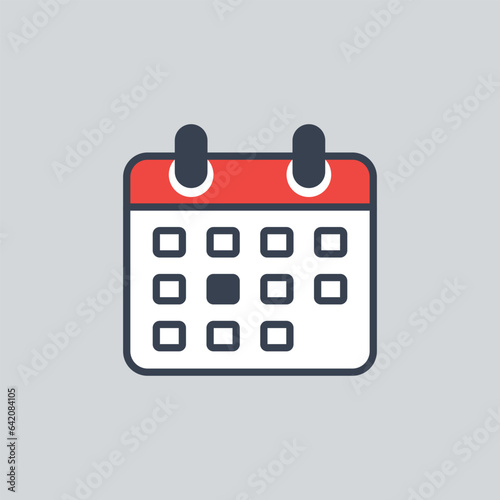 Calendar icon vector illustration. Date on isolated background. Schedule sign concept.