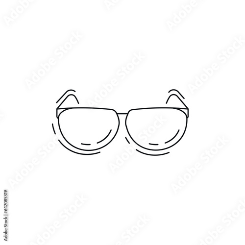 glasses line icon. sunglasses thin line icon.