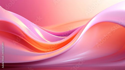 Wallpaper Mural Three dimensional geometric wave concept. Modern abstract wallpaper background design. Torontodigital.ca