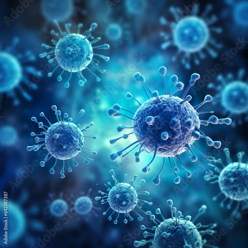 Virus or bacteria cells © Wall Art Galerie