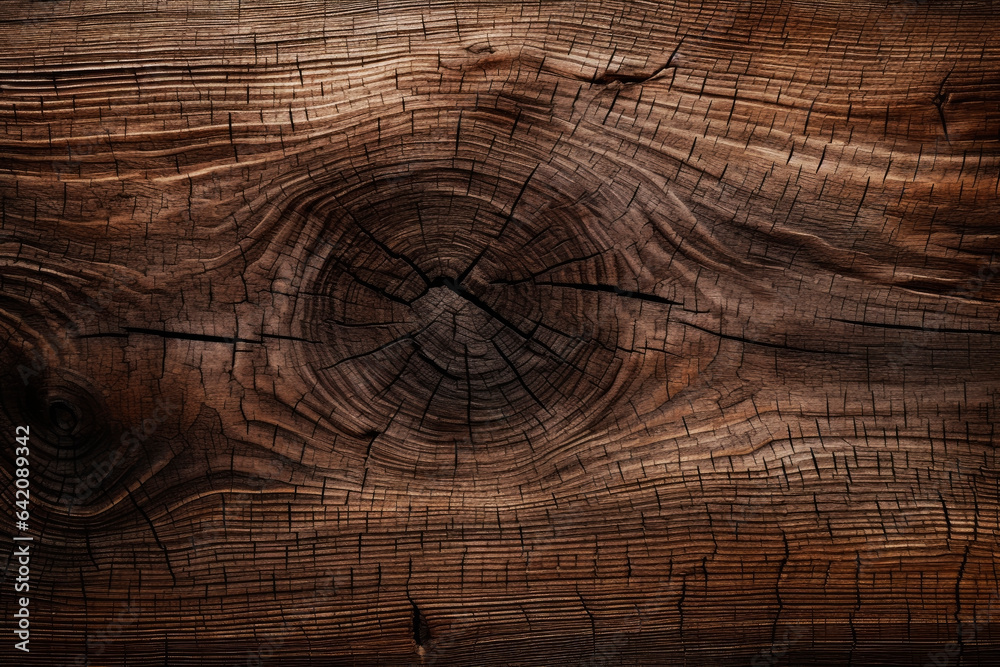 Naklejka premium Wood texture background. Generative AI