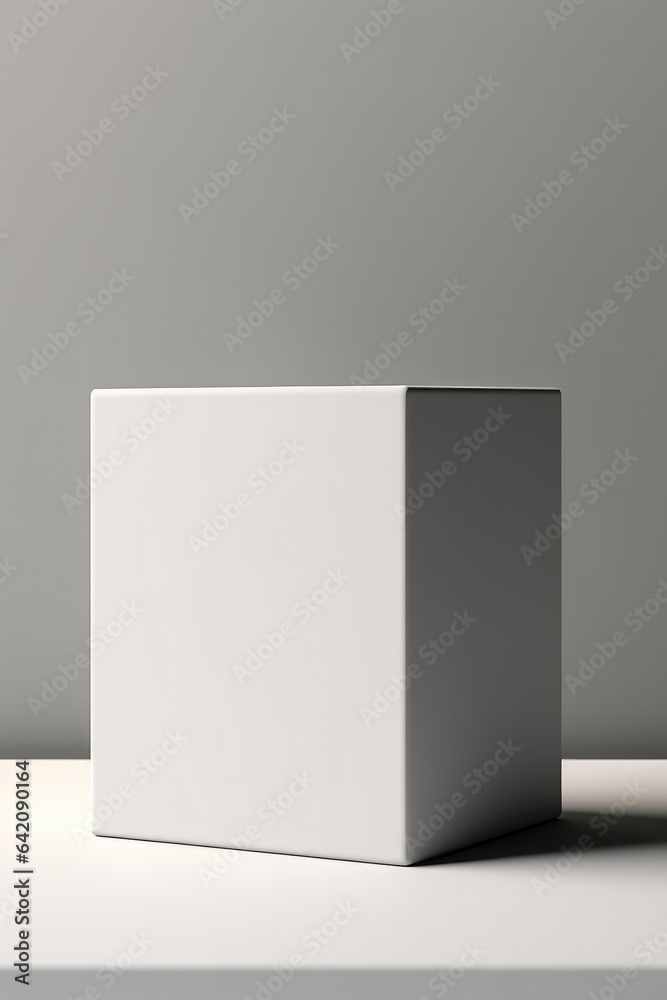 Blank Mockup for displaying designs, Blank White Box Product Mockup, Cube packaging mockup Blank Mockup for displaying designs, Blank White Box Product Mockup, Cube packaging mockup
