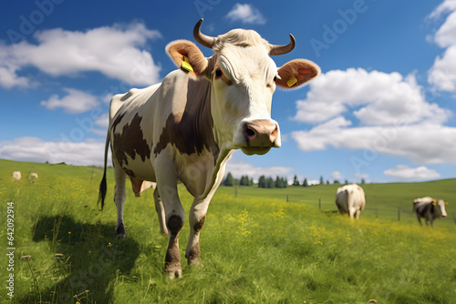 Cattle grazing on a grass