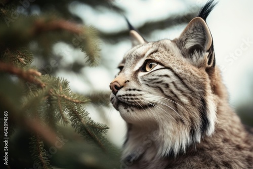 Eurasian Lynx, Lynx lynx, big predator, forest