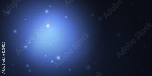 Blue cosmic surface with rare twinkling stars. Abstract space canvas.