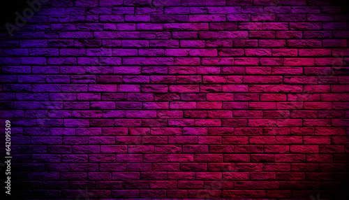 Purple brick background pattern. Brickwork. Purple brick background.