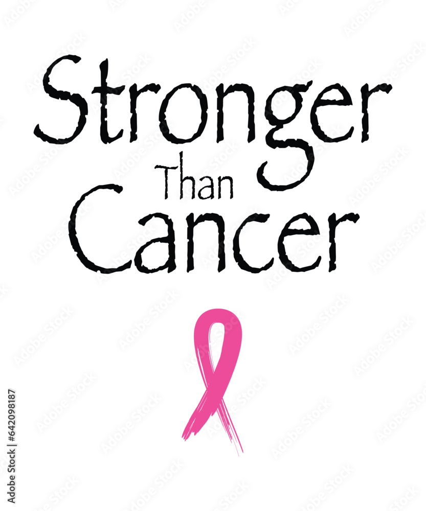 Fototapeta premium Breast Cancer Awareness Month T Shirt Design