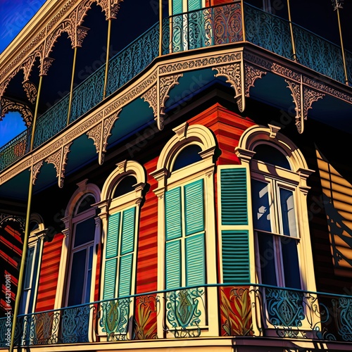 Louisiana Architecture: Vibrant Patterns of New Orleans photo