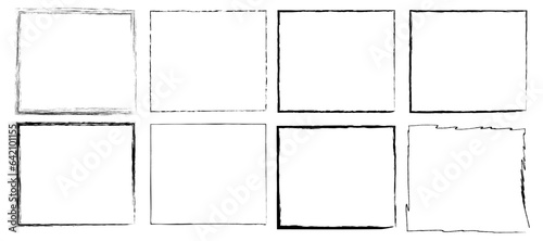 Hand drawn square frames photo