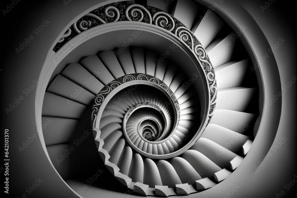 Spiraling Optical Illusion Staircase Creates Endless Realistic Effect ...
