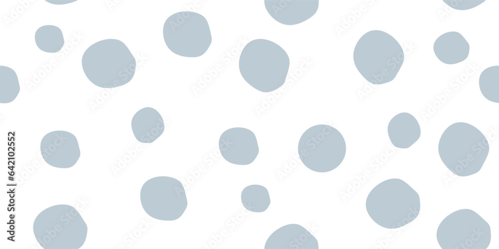 Minimalist seamless pattern with blue circle. Vector illustration. Suitable for print, design, baner, web design and post card Minimalist seamless pattern with blue circle. Vector illustration. Suitable for print, design, baner, web design and post card