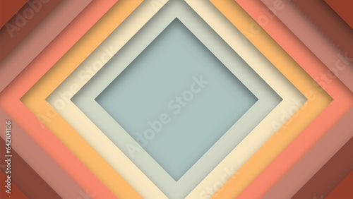 Abstract 1970s 1980s 1960s 1950s colorful background with geometric element and retro colors. Realistic design in futuristic retro style. Funky style vector illustration.