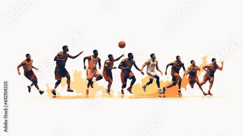 design template of basketball sports