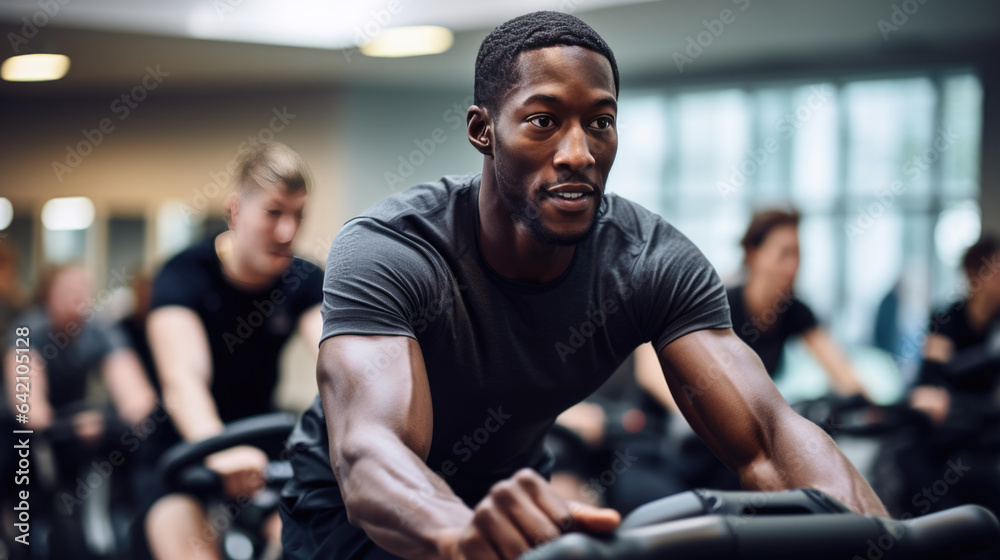 Portrait of athletic man in a gym Portrait of athletic man in a gym
