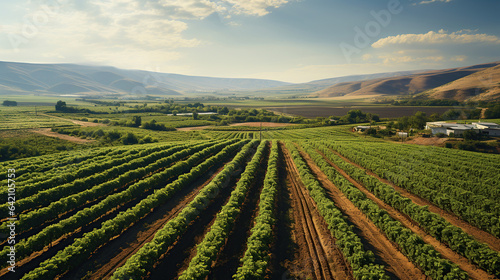 Grapes farm on harvest season © Santy Hong