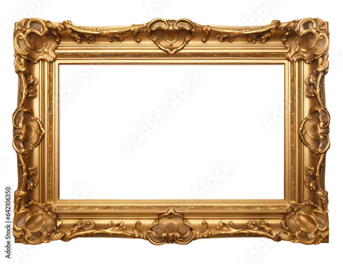 Gilded Gold Picture Frame Vintage Style, Decorative vintage frames and borde