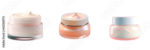 transparent background isolated face cream