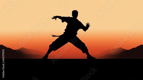 Design template for martial arts master © Left