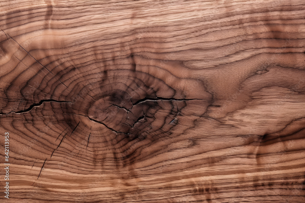 Naklejka premium Elegant Black Walnut: A Captivating Close-Up of its Alluring Wood Texture