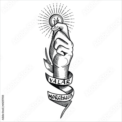 Photography Valar morghulis vector tattoo