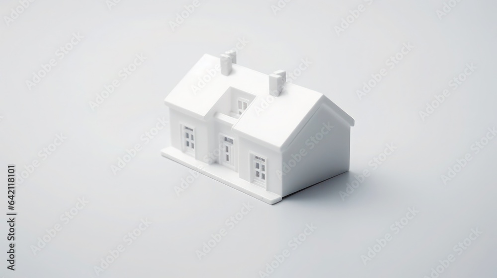 mini house icon isolated on white background