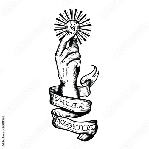 Photography Valar morghulis vector tattoo