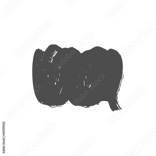 Hand drawn brush texutured text field, speech bubble