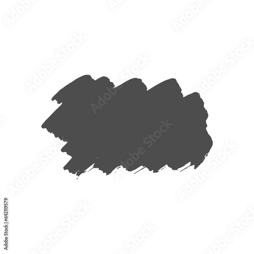 Hand drawn brush texutured text field, speech bubble