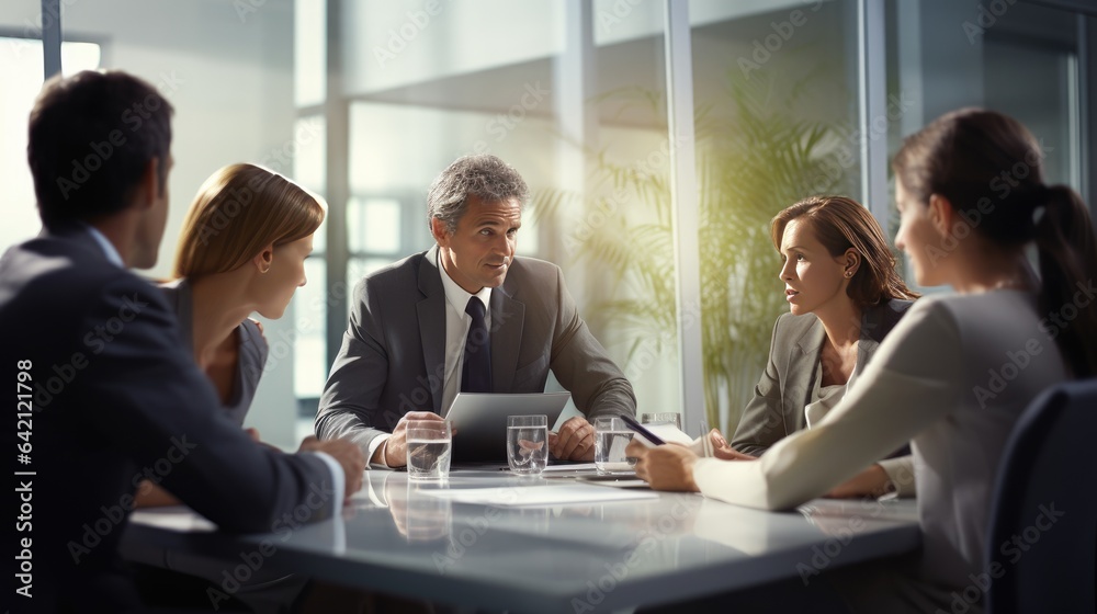 Fototapeta premium Business team working together