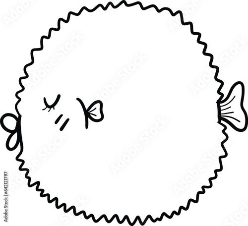 illustration of puffer fish
