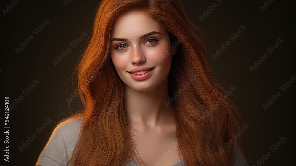 Portrait of an attractive girl with a smile on her face looking at the camera smiling. Portrait of an attractive girl with a smile on her face looking at the camera smiling.