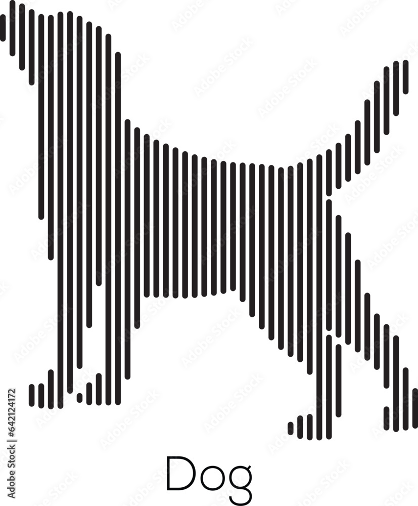 Parallel lines vector art design monochrome