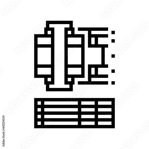 tolerance analysis mechanical engineer line icon vector. tolerance analysis mechanical engineer sign. isolated contour symbol black illustration