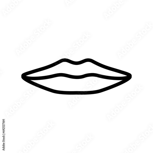 b m p letter mouth animate line icon vector. b m p letter mouth animate sign. isolated contour symbol black illustration