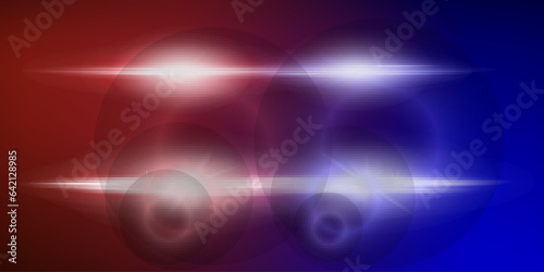 police light flares. luminous background